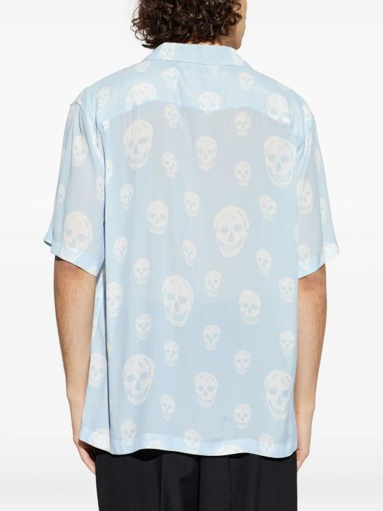 26SS 알렉산더 맥퀸 반팔 셔츠 847304QRACU 4602 ICE BLUE - ALEXANDER MCQUEEN