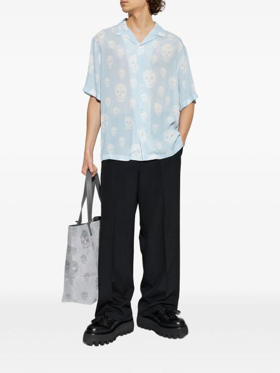 26SS 알렉산더 맥퀸 반팔 셔츠 847304QRACU 4602 ICE BLUE - ALEXANDER MCQUEEN