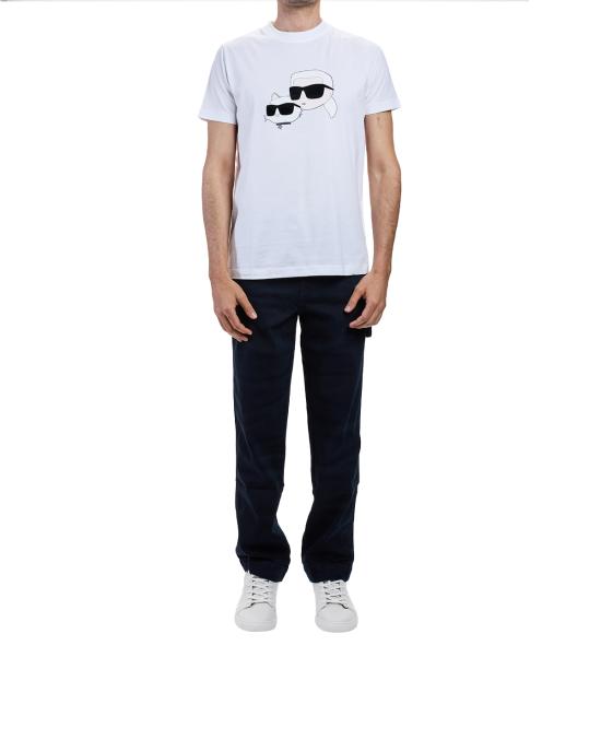 26SS 칼라거펠트 반팔 티셔츠 KM755061 552241 10 white BIANCO - KARL LAGERFELD