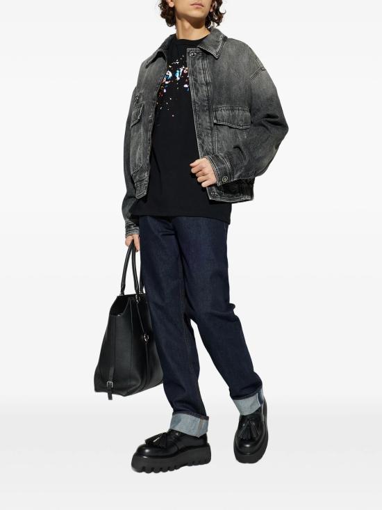 26SS 알렉산더 맥퀸 탑 857144QTAEF 0555 BLACK MULTI - ALEXANDER MCQUEEN