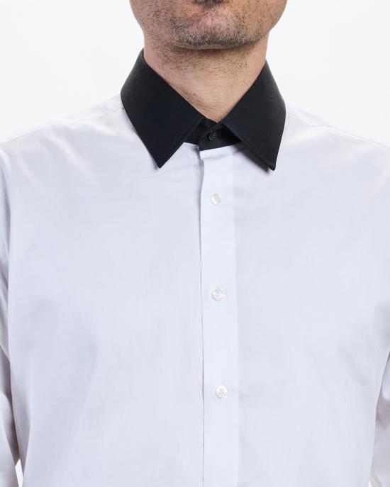 26SS 칼라거펠트 긴팔 셔츠 KM605116 552602 19 white black BIANCO NERO - KARL LAGERFELD