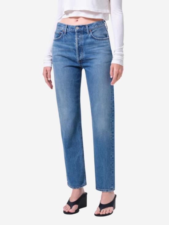  에이골디 데님 팬츠 아골드 90년대 핀치 웨이스트 청바지 - AGOLDE