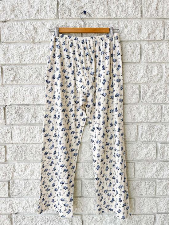  더 그레이트 라운지 웨어 그레이트. 저지 이지 슬립 팬츠 인디고 로즈 인드로 - THE GREAT