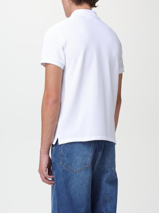  아미 스몰 하트 로고 폴로 셔츠 BFUPL001760 100 White - AMI