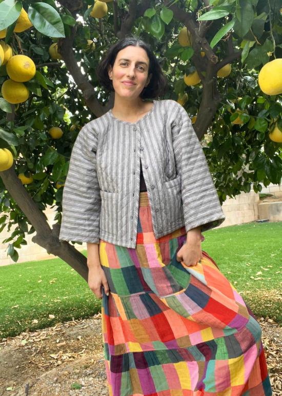  에이스 앤 지그 가디건 퀼티드 아마라 카디 스크리블