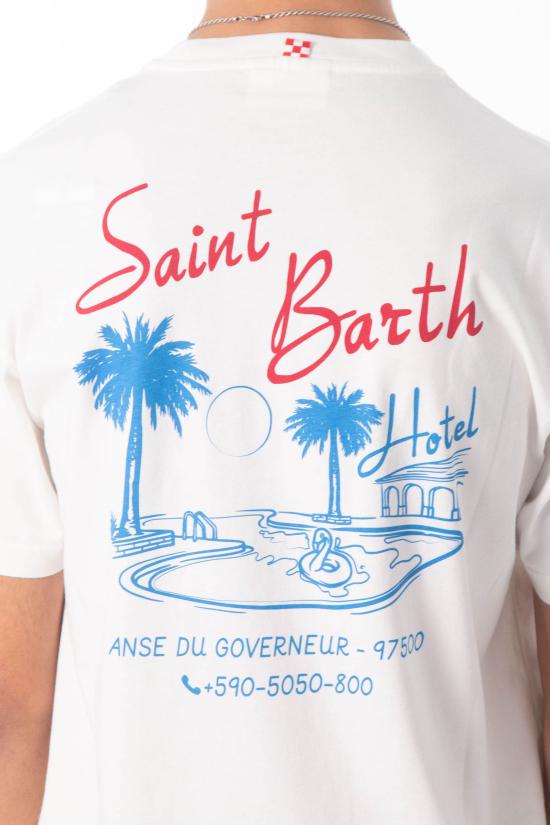 26SS 세인트바쓰 반팔 티셔츠 PRL0002 04242L 10 White - MC2 SAINT BARTH