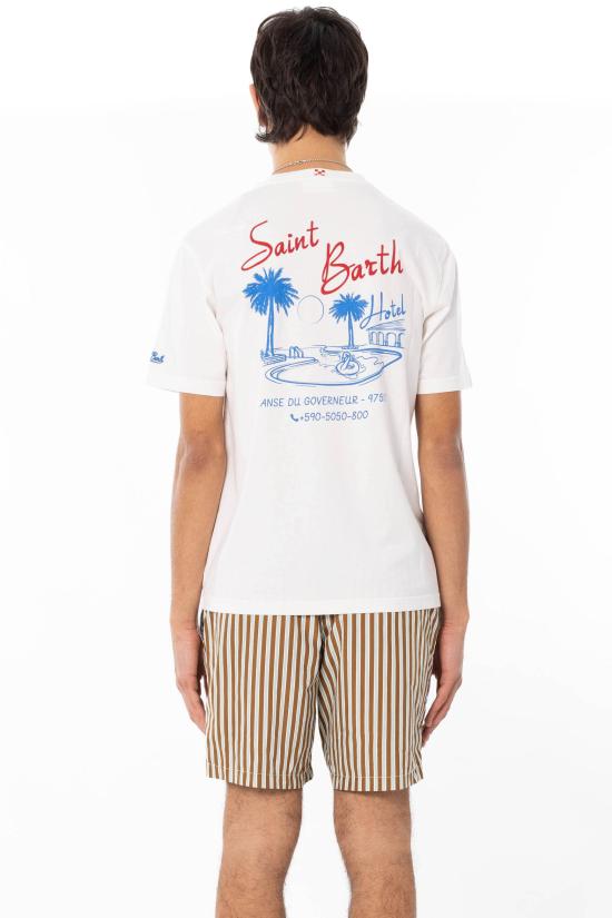 26SS 세인트바쓰 반팔 티셔츠 PRL0002 04242L 10 White - MC2 SAINT BARTH