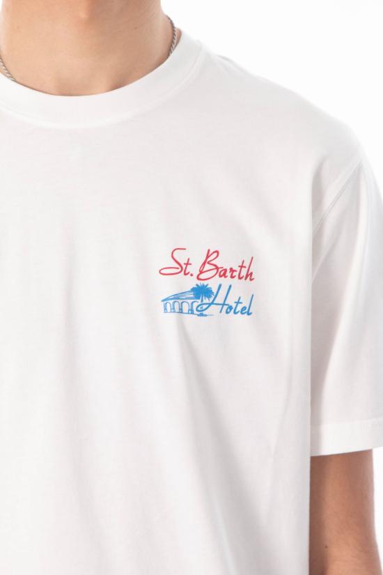 26SS 세인트바쓰 반팔 티셔츠 PRL0002 04242L 10 White - MC2 SAINT BARTH