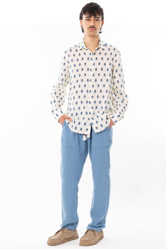 26SS 세인트바쓰 긴팔 셔츠 PAMP001 00965L 1033 White - MC2 SAINT BARTH