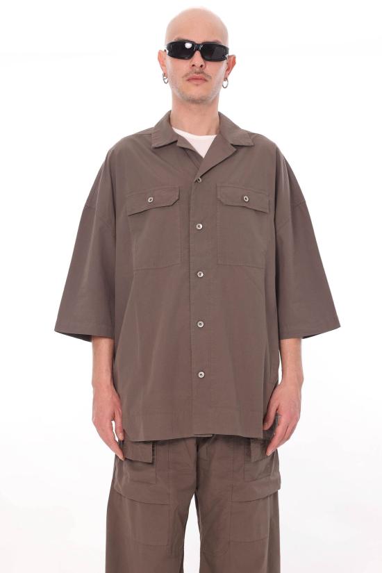 26SS 다크쉐도우 반팔 셔츠 DU01F4290 CR 34 Brown