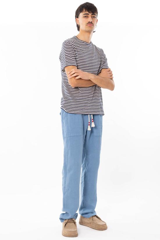 26SS 세인트바쓰 반팔 티셔츠 DOV0010 6110H Blue - MC2 SAINT BARTH