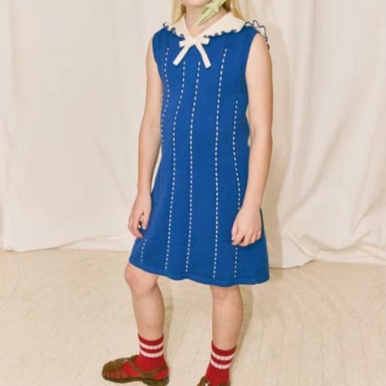  [키즈] 미샤 앤 퍼프 원피스 키즈 미샤 & 퍼프 루실 드레스 블루 리본