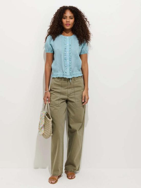  알렉스 밀 블라우스 브리타니 탑 인 라미 - ALEX MILL