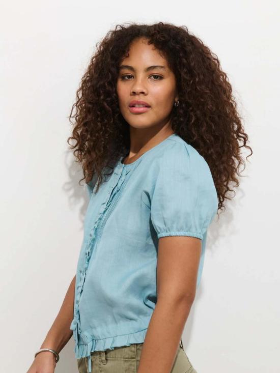  알렉스 밀 블라우스 브리타니 탑 인 라미 - ALEX MILL