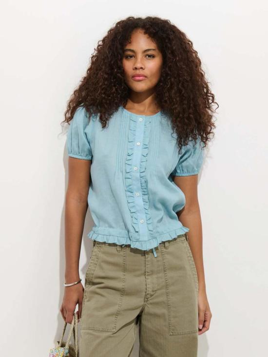  알렉스 밀 블라우스 브리타니 탑 인 라미