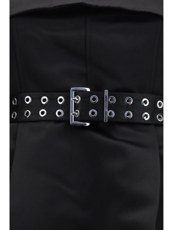 26SS 가니 미디 원피스 A1030437 099 Nero - GANNI