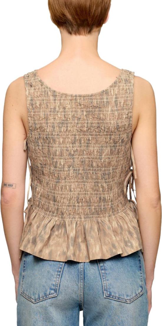 26SS 가니 민소매 티셔츠 A1040271ZZT BEIGE - GANNI