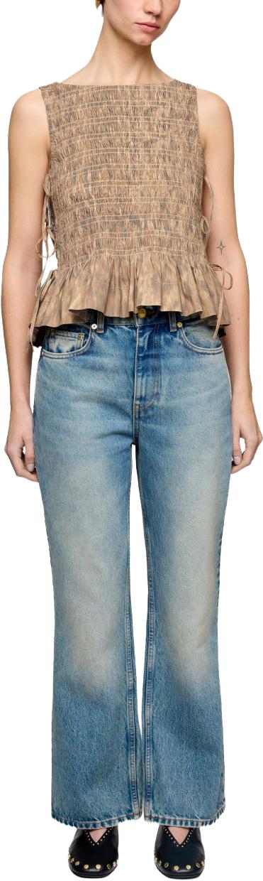 26SS 가니 민소매 티셔츠 A1040271ZZT BEIGE - GANNI