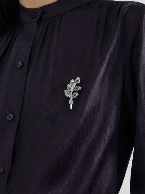  세레 브로치 세리 잎 옥 - SEREE