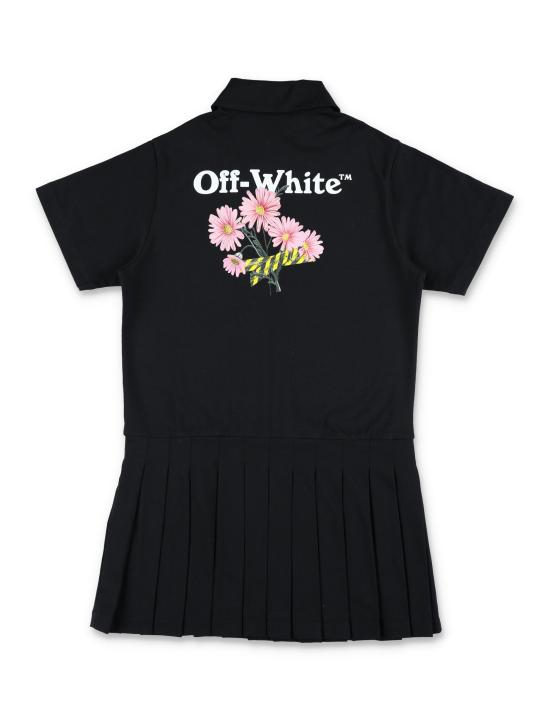 26SS [키즈] 오프화이트 원피스 OGDH007S26JER001 Nero - OFF WHITE