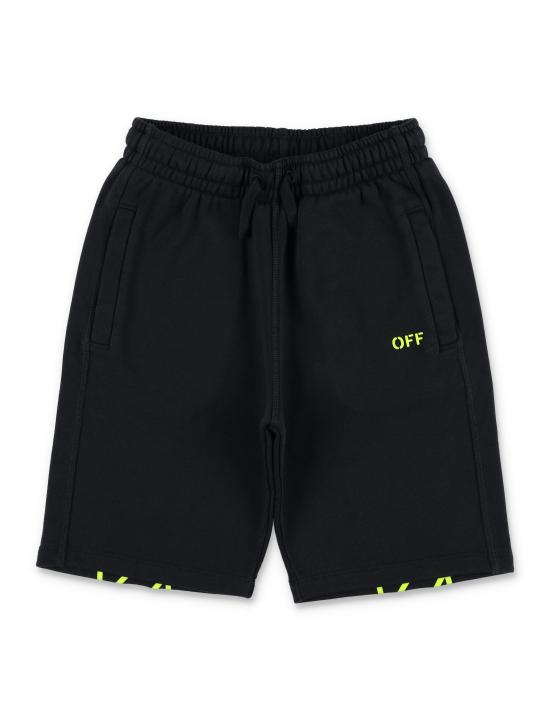 26SS [키즈] 오프화이트 쇼츠/버뮤다 OBCI001S26FLE002 Nero