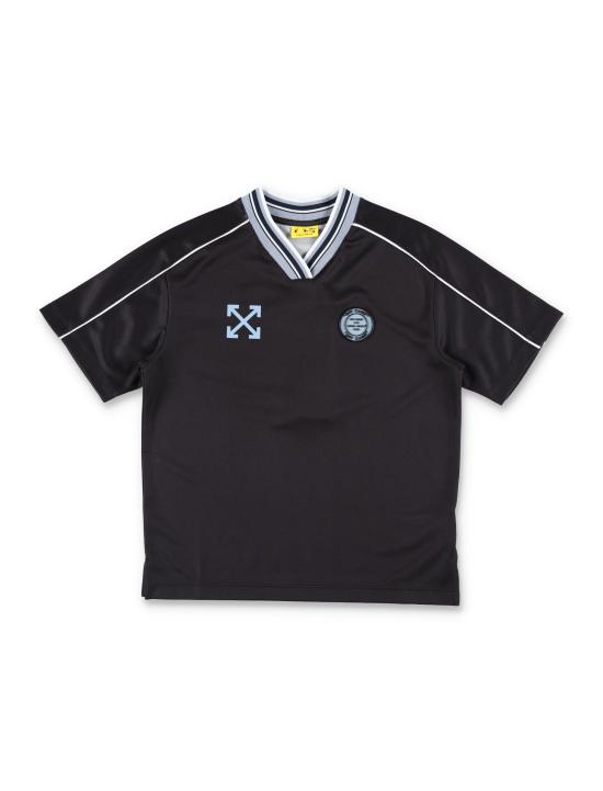 26SS [키즈] 오프화이트 티셔츠 OBAA018S26JER001 Nero