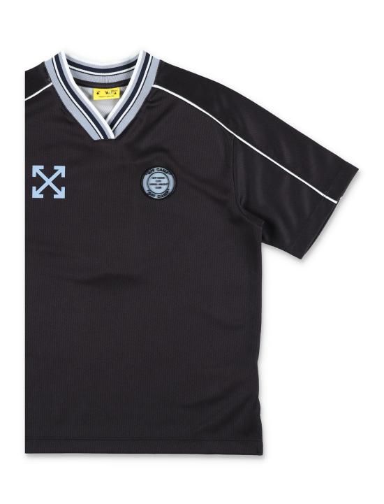 26SS [키즈] 오프화이트 티셔츠 OBAA018S26JER001 Nero - OFF WHITE