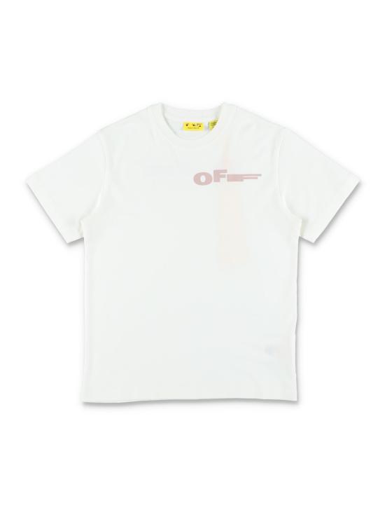 26SS [키즈] 오프화이트 티셔츠 OGAA001S26JER007 100 Bianco