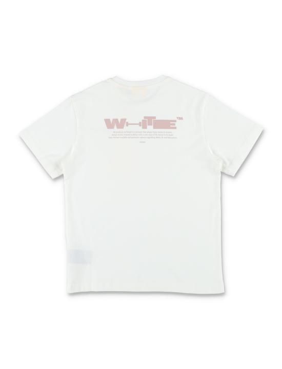 26SS [키즈] 오프화이트 티셔츠 OGAA001S26JER007 100 Bianco - OFF WHITE