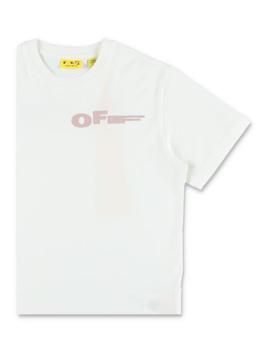 26SS [키즈] 오프화이트 티셔츠 OGAA001S26JER007 100 Bianco - OFF WHITE