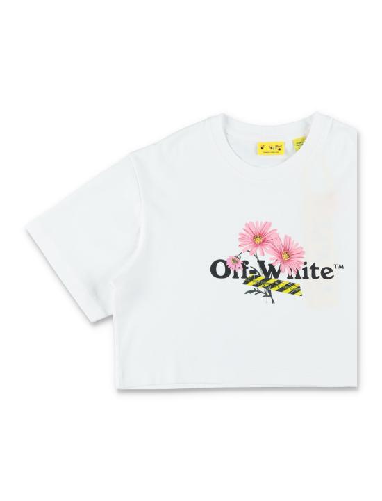 26SS [키즈] 오프화이트 티셔츠 OGAA019S26JER001 100 Bianco - OFF WHITE