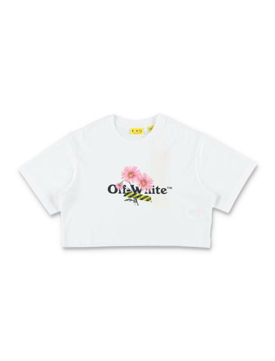 26SS [키즈] 오프화이트 티셔츠 OGAA019S26JER001 100 Bianco