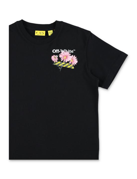 26SS [키즈] 오프화이트 티셔츠 OGAA001S26JER004 Nero - OFF WHITE