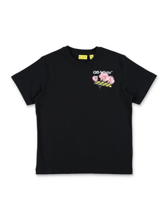 26SS [키즈] 오프화이트 티셔츠 OGAA001S26JER004 Nero