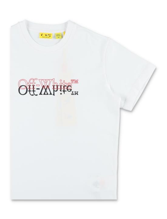 26SS [키즈] 오프화이트 티셔츠 OBAA002S26JER001 100 Bianco - OFF WHITE