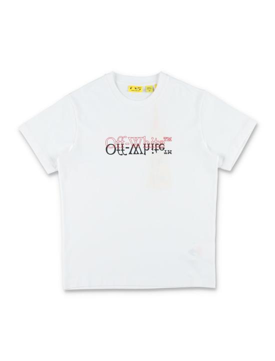26SS [키즈] 오프화이트 티셔츠 OBAA002S26JER001 100 Bianco