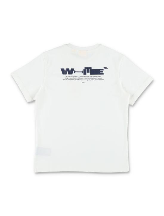 26SS [키즈] 오프화이트 티셔츠 OBAA002S26JER00A 100 Bianco - OFF WHITE