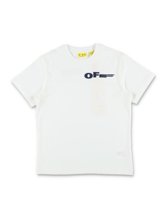 26SS [키즈] 오프화이트 티셔츠 OBAA002S26JER00A 100 Bianco