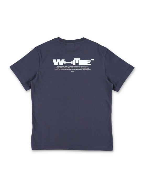 26SS [키즈] 오프화이트 티셔츠 OBAA002S26JER00A 410 SEABORNE - OFF WHITE