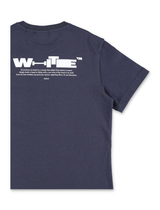 26SS [키즈] 오프화이트 티셔츠 OBAA002S26JER00A 410 SEABORNE - OFF WHITE