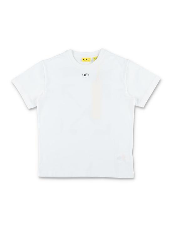 26SS [키즈] 오프화이트 티셔츠 OBAA002S26JER006 100 Bianco