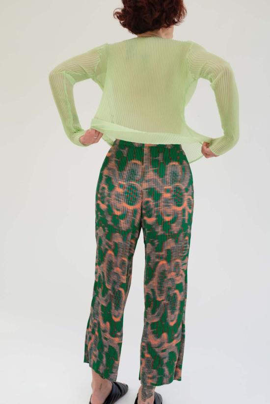  줄리아 호이어 긴팔 티셔츠 리 탑 라임 그린 - JULIA HEUER