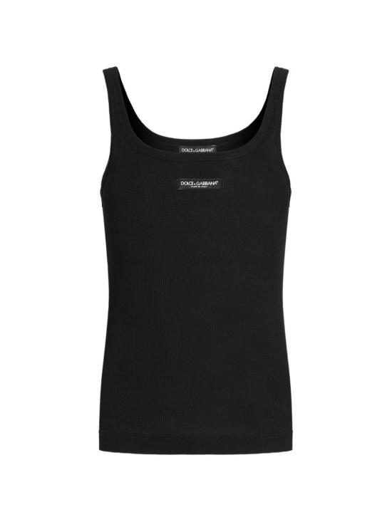 26SS 돌체앤가바나 민소매 티셔츠 F8W45T FU7AVN0000 Black