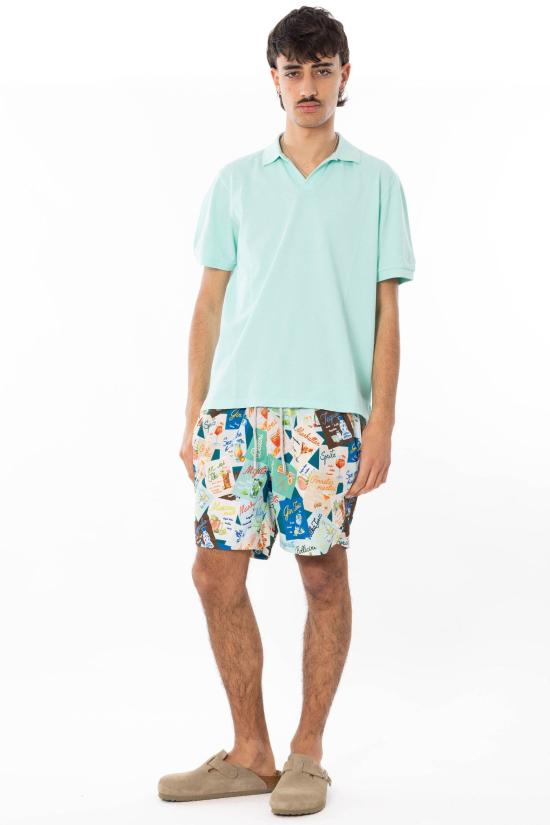 26SS 세인트바쓰 폴로 티셔츠 CHS0001 SS26 55 Green - MC2 SAINT BARTH