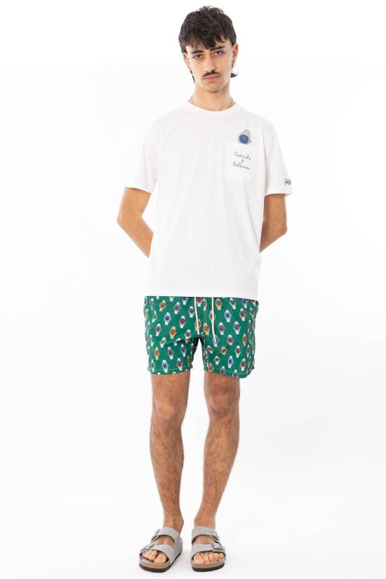 26SS 세인트바쓰 반팔 티셔츠 AUS0001 04294L 01N White - MC2 SAINT BARTH