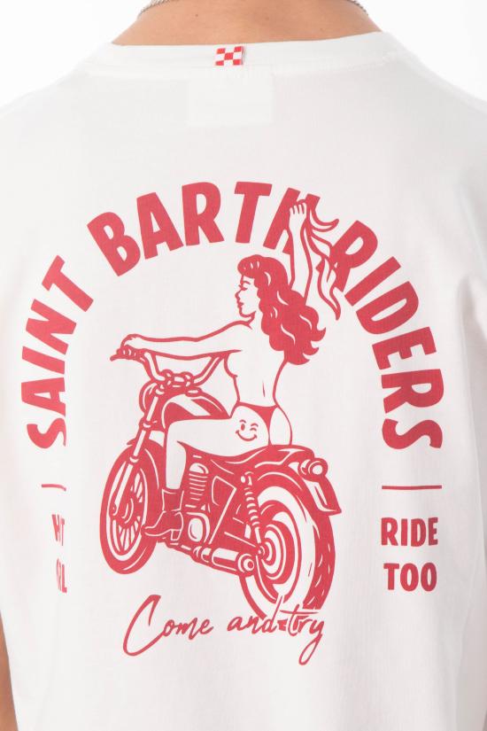 26SS 세인트바쓰 반팔 티셔츠 PRL0002 04251L 10 White - MC2 SAINT BARTH