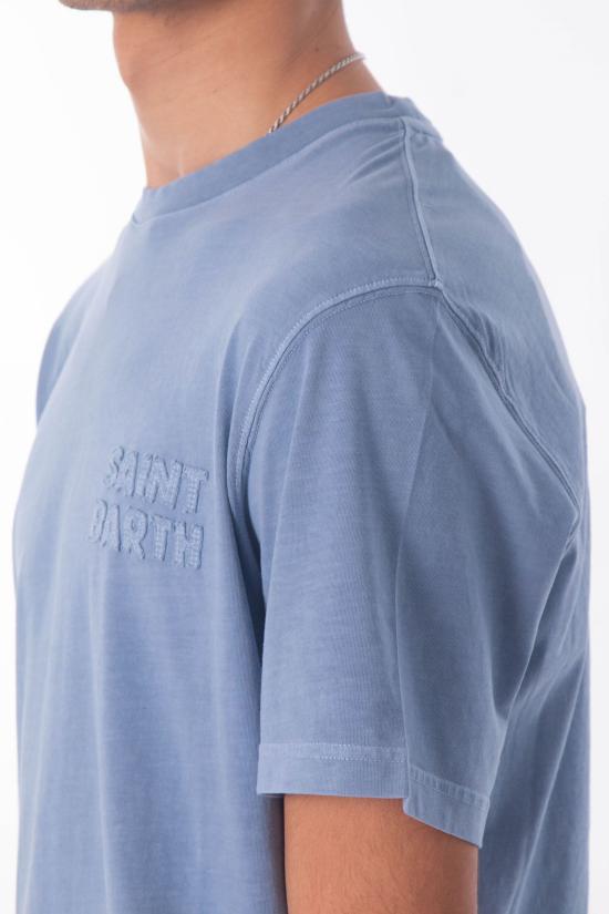 26SS 세인트바쓰 반팔 티셔츠 POT0001 TEX0001 33 Blue - MC2 SAINT BARTH