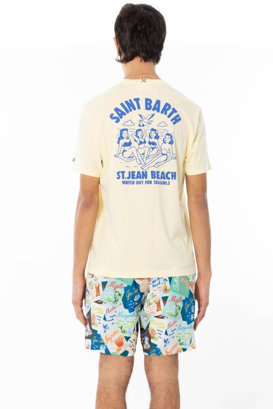 26SS 세인트바쓰 반팔 티셔츠 PRL0002 00318L 92L Yellow - MC2 SAINT BARTH