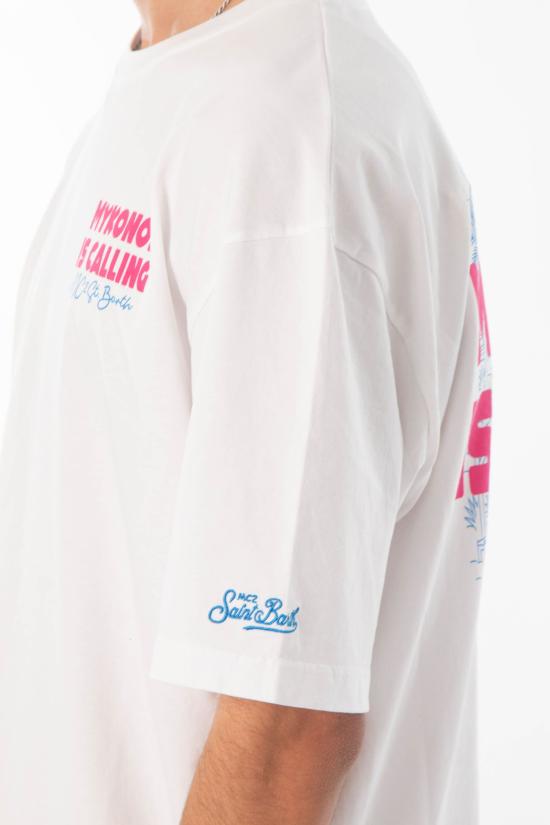 26SS 세인트바쓰 반팔 티셔츠 DLR0001 02219L 01N White - MC2 SAINT BARTH