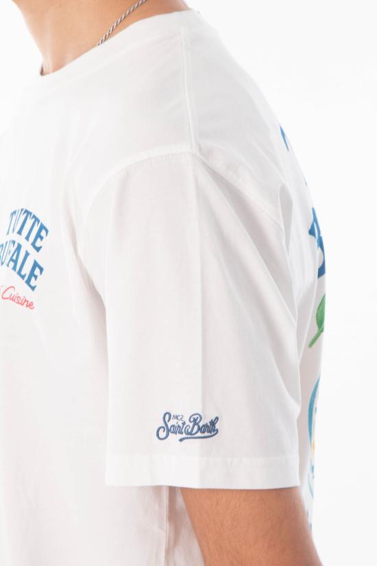 26SS 세인트바쓰 반팔 티셔츠 PRL0002 01227L 01N White - MC2 SAINT BARTH